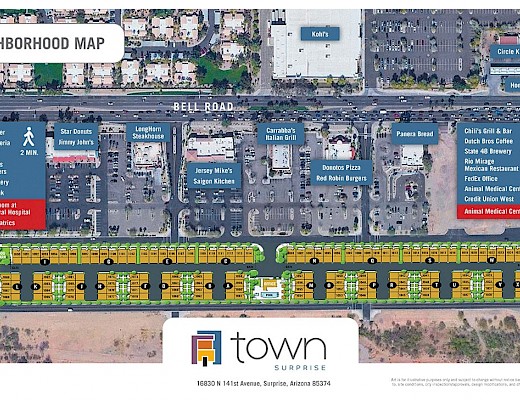 Town Surprise Neighborhood Map